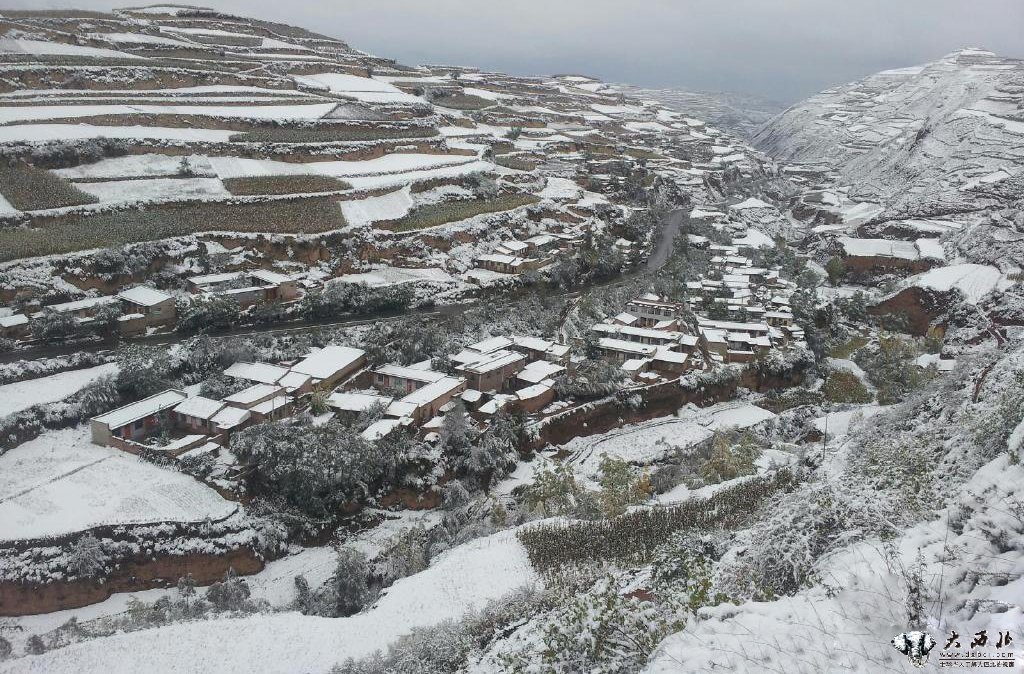 兰州：雪后七道梁 风景美如画