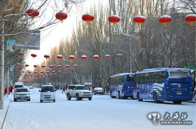 雪后初霁的玉门大地银装素裹美景醉人